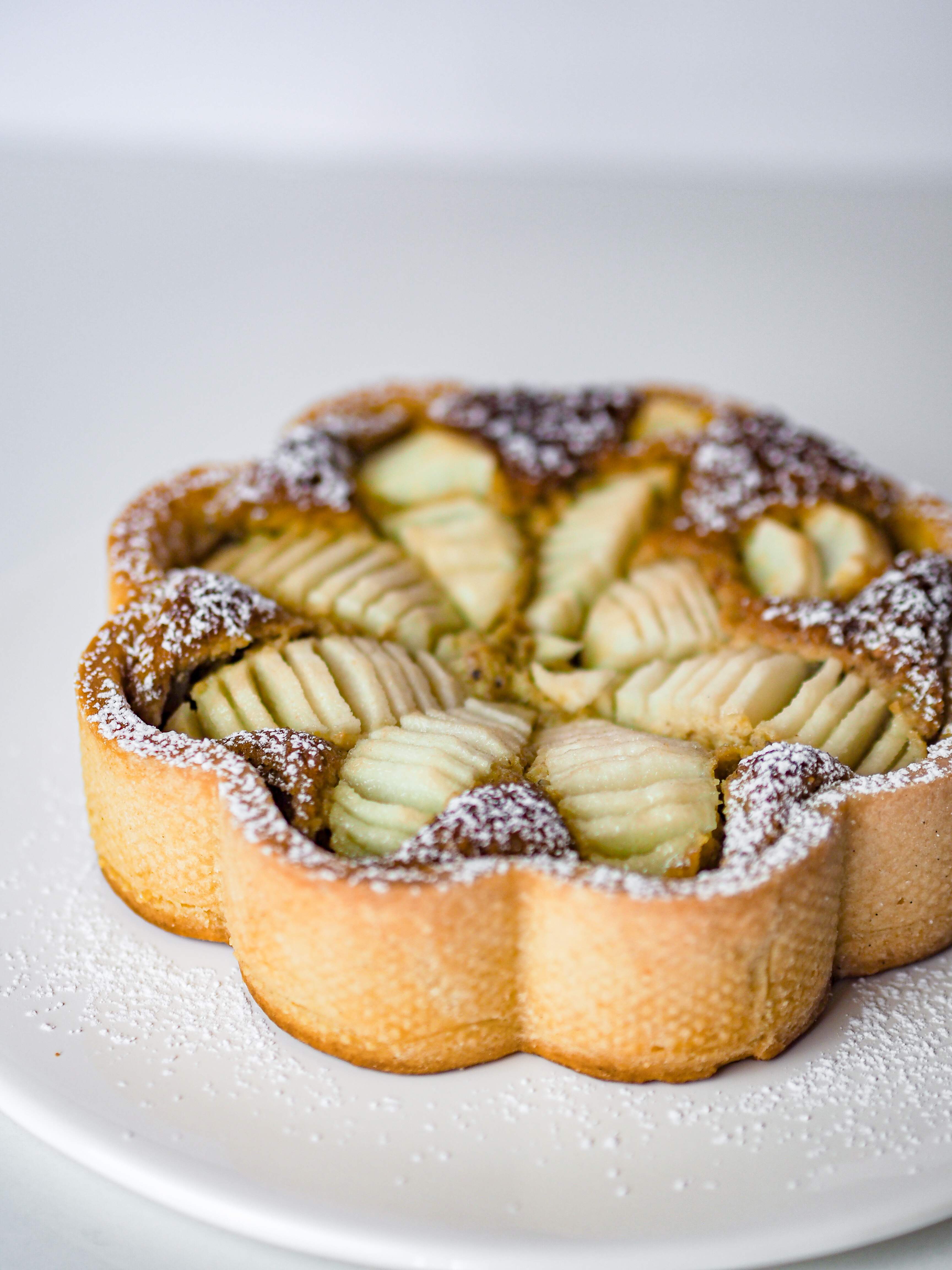 Pistachio and Pear Frangipane Tart