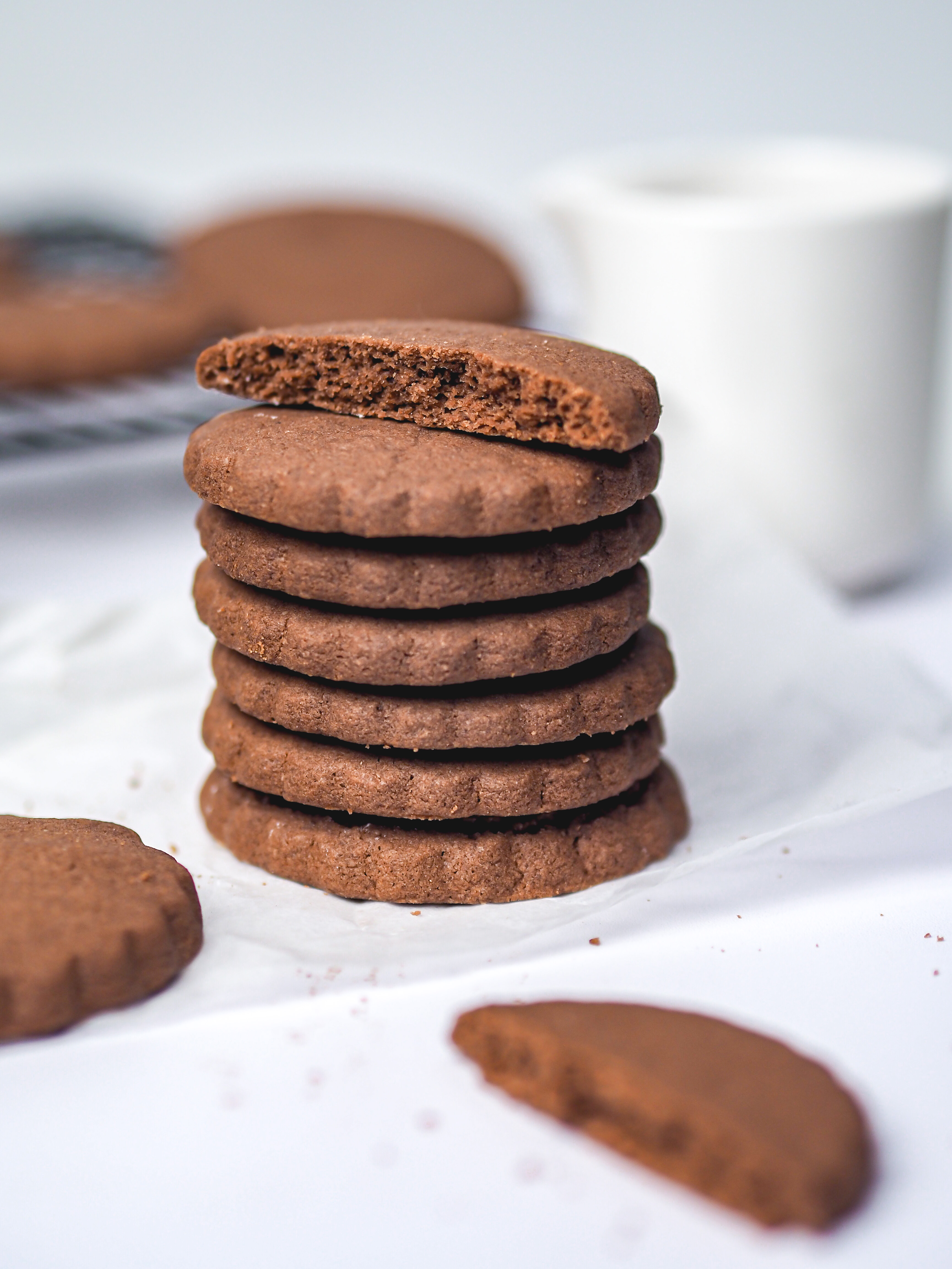 Cocoa Sablé Cookies