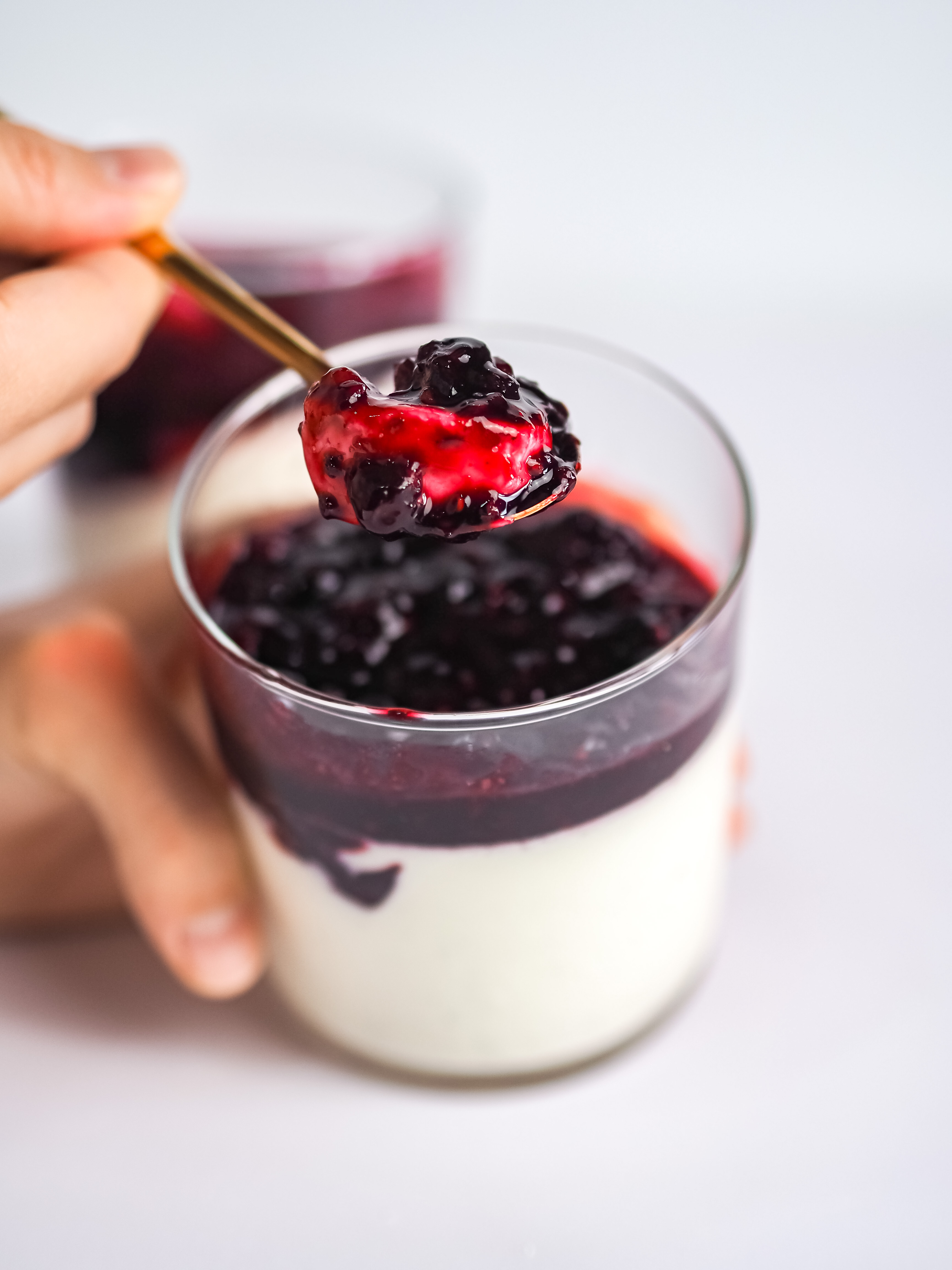 Vanilla and Berry Panna Cotta
