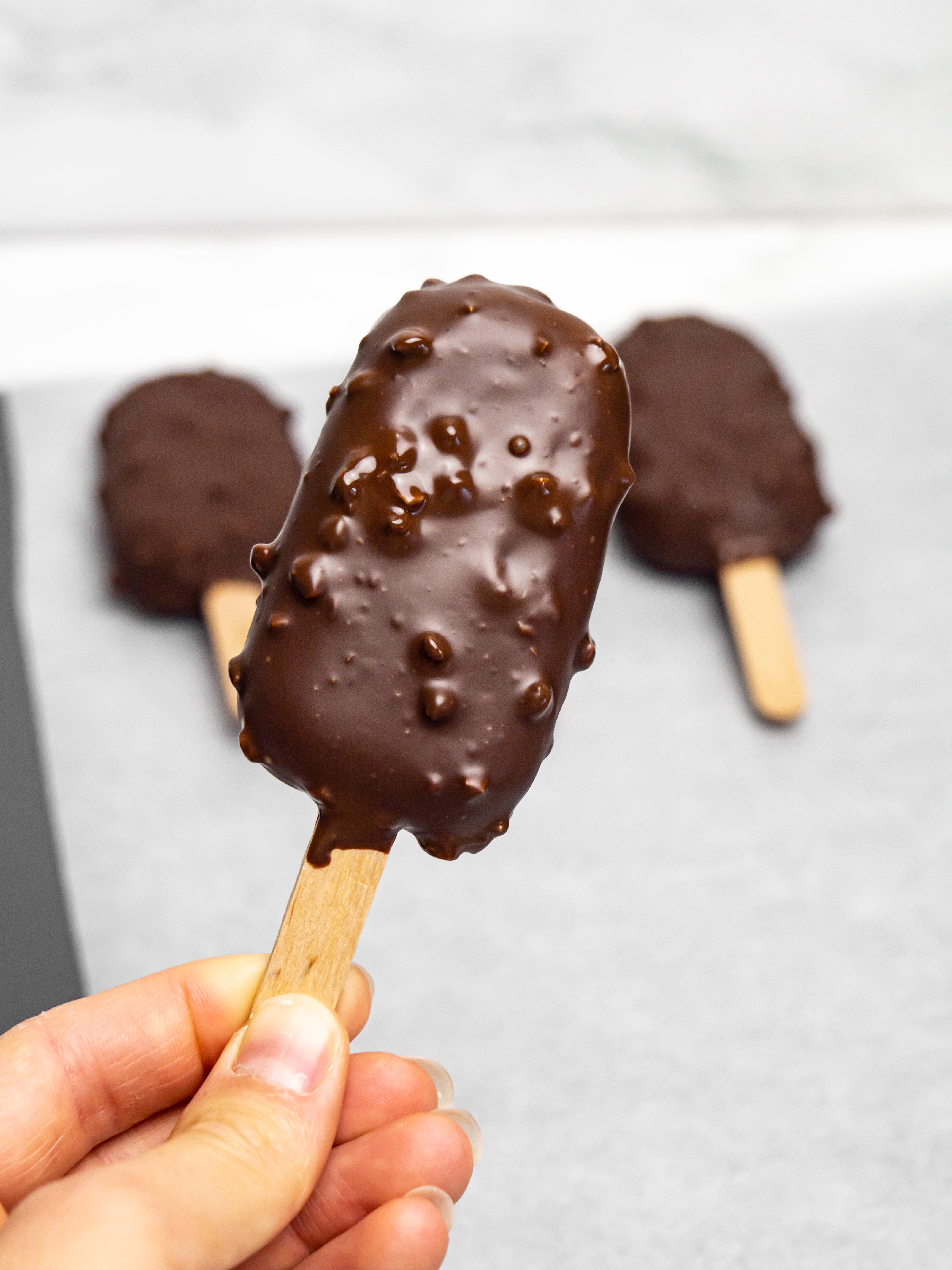 Peanut and Date Ice Cream Pops