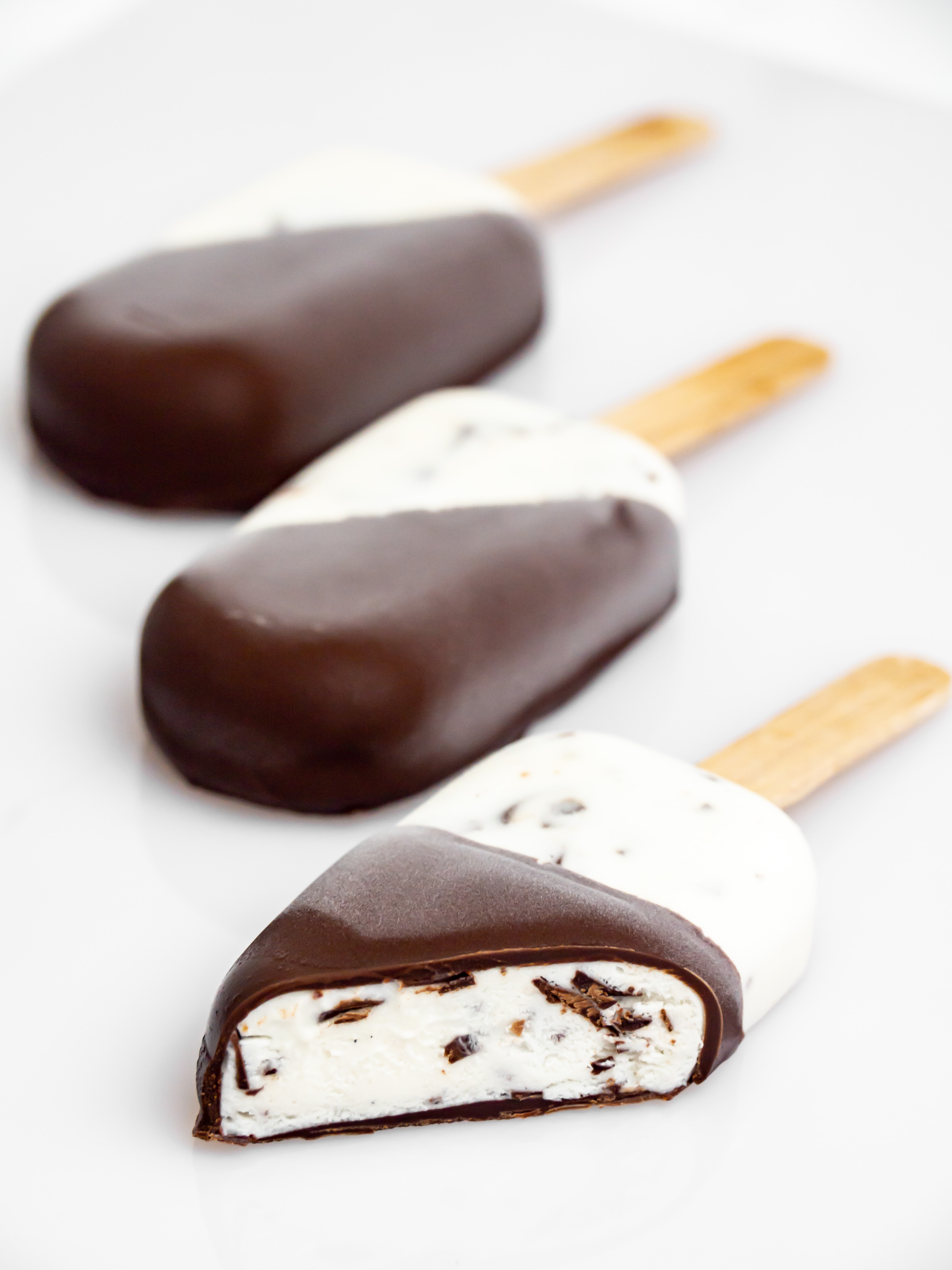 Coconut Stracciatella Ice Cream Pops