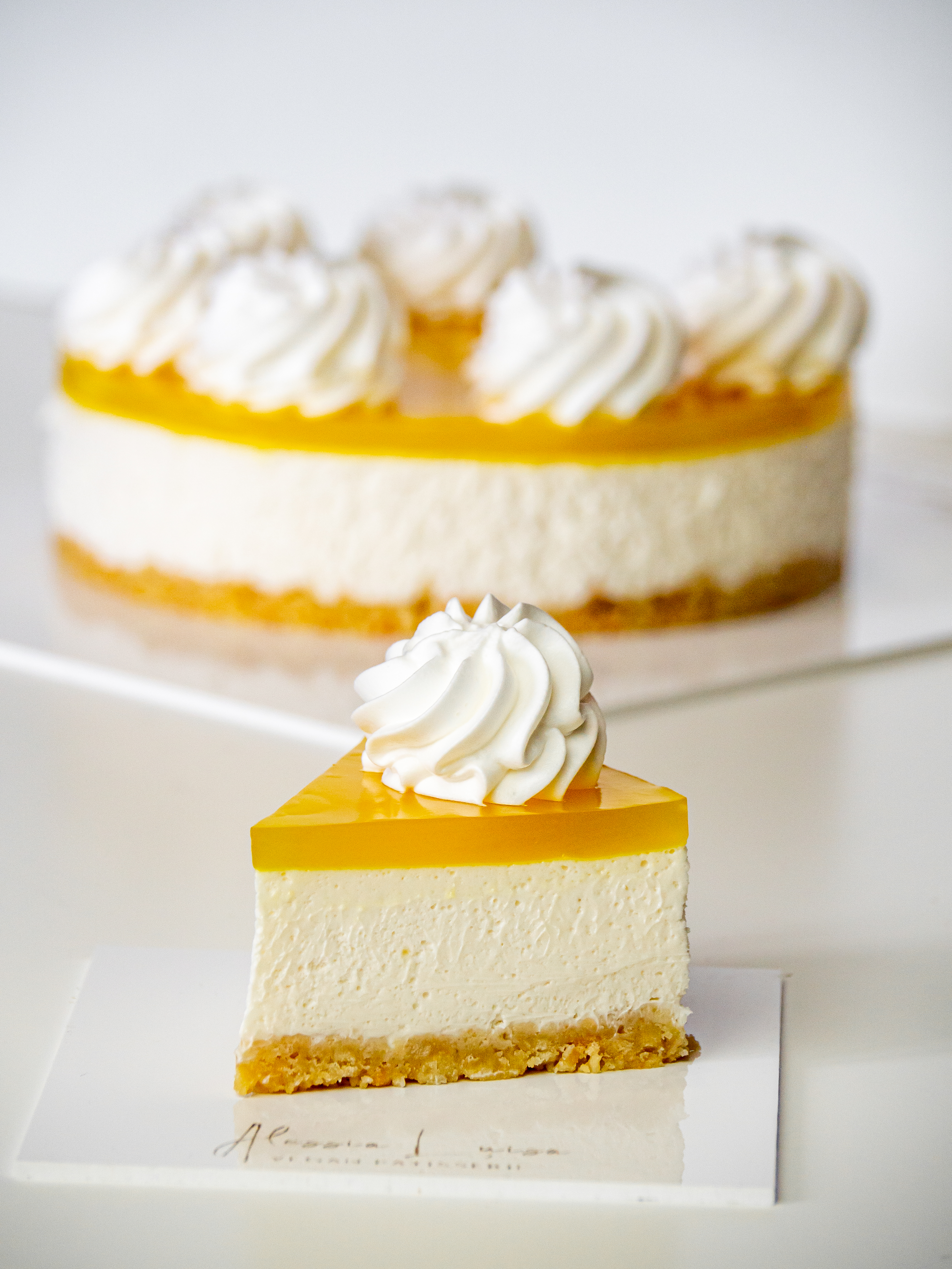 Lemon Yogurt Mousse Cake