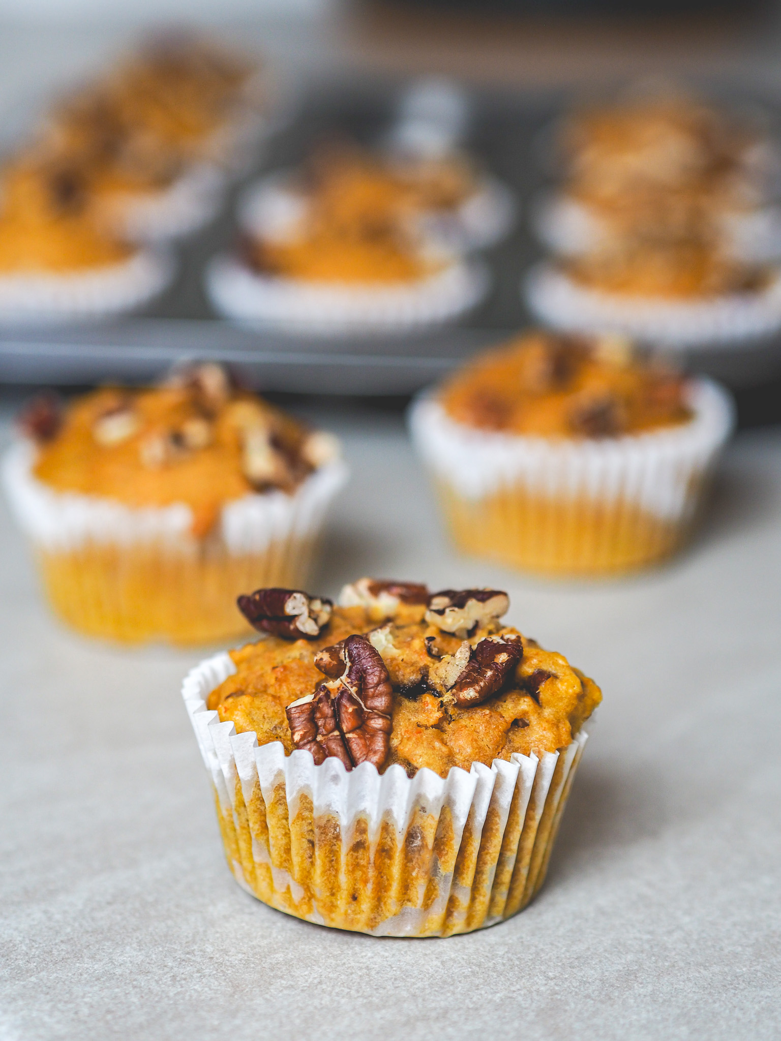 Carrot and Pecan Muffins