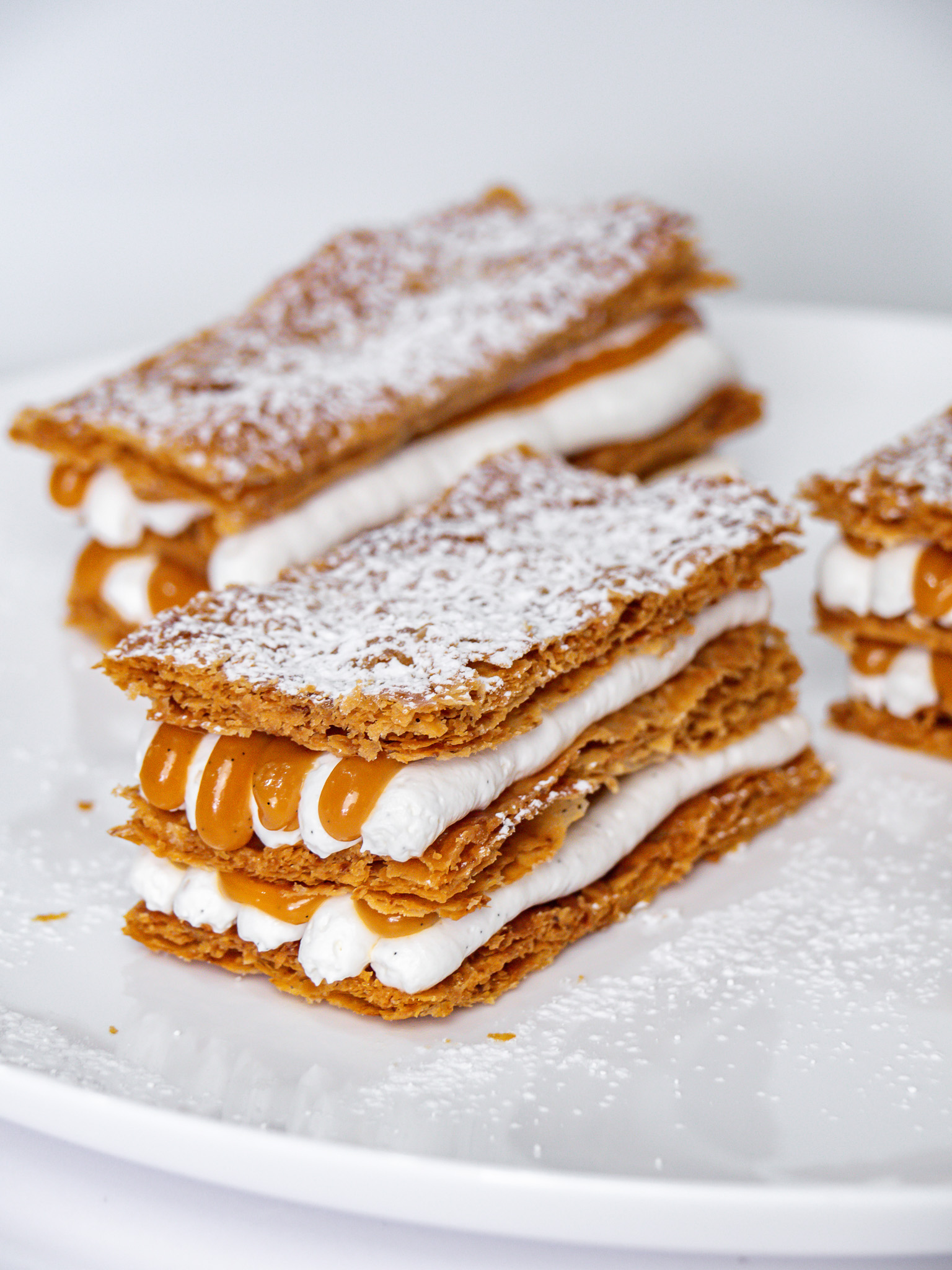 Vanilla Chantilly and Caramel Mille-Feuille