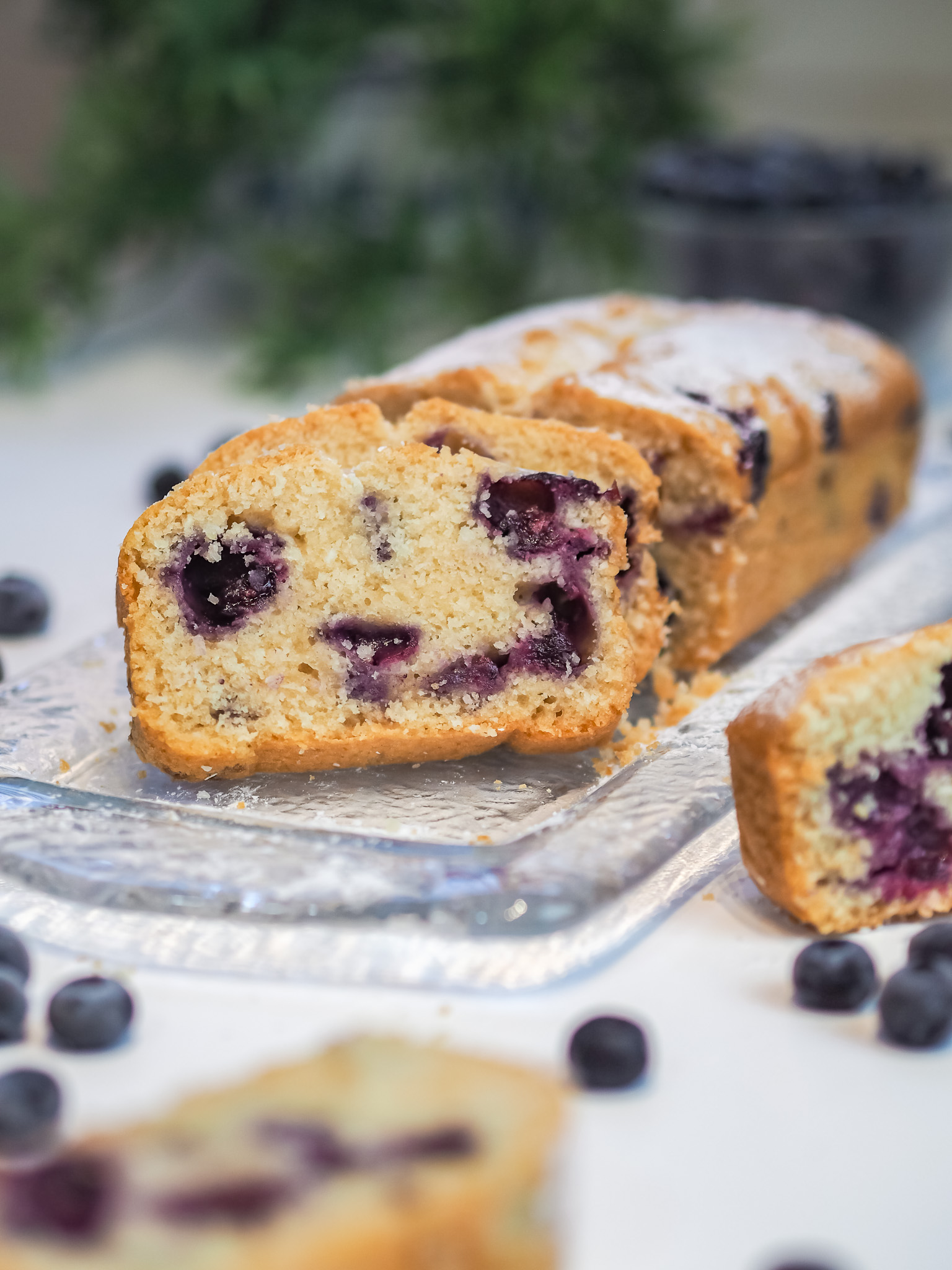 Blueberry and Coconut Loaf Cake