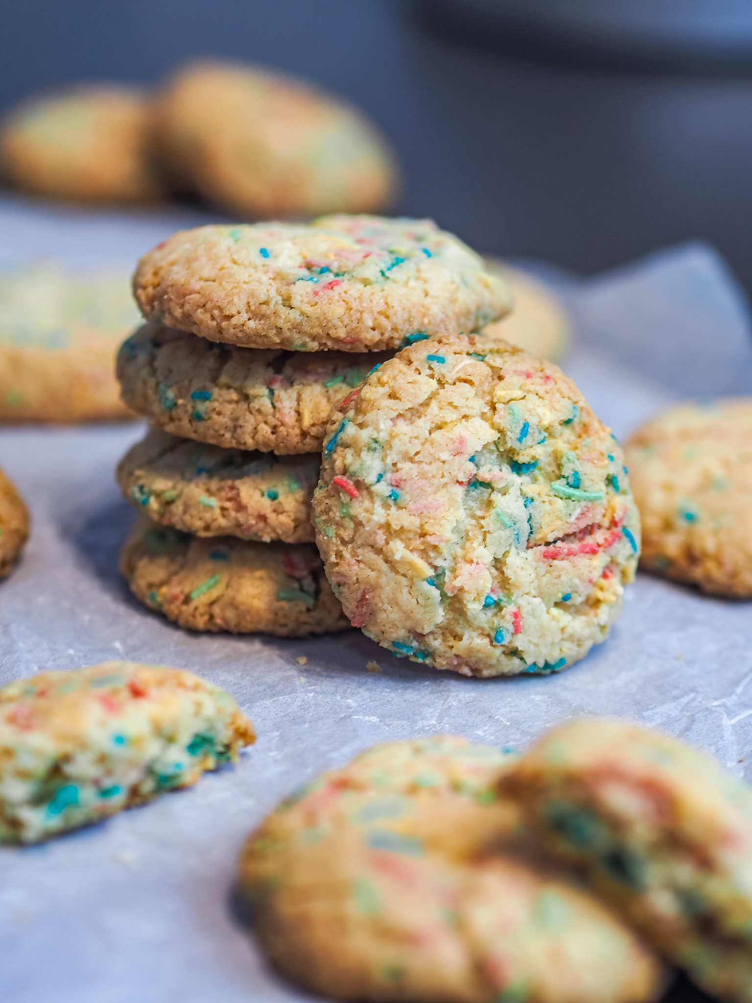 Coconut and Funfetti Carnival Cookies