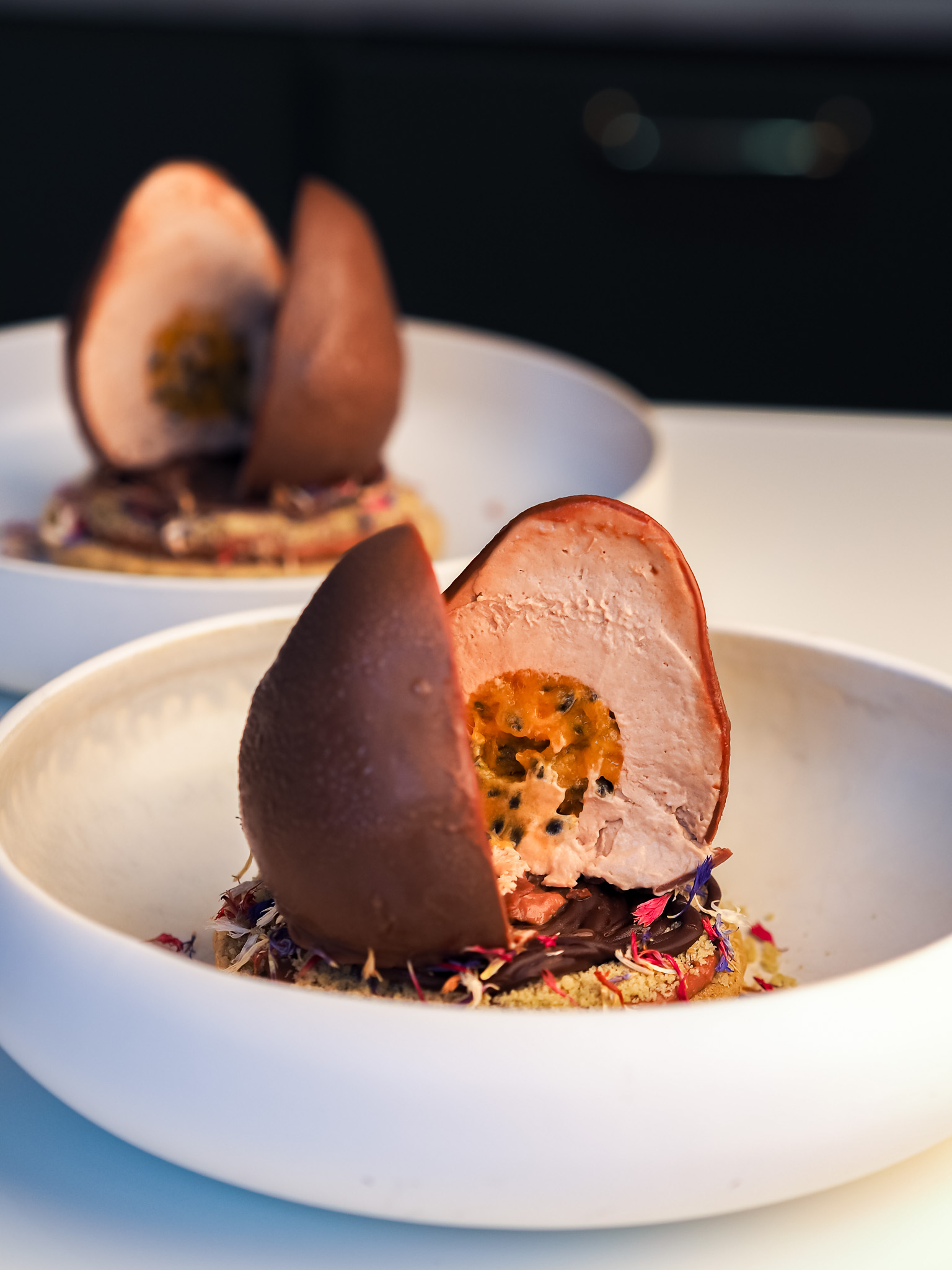 Milk Chocolate and Passion Fruit Easter Egg Dessert