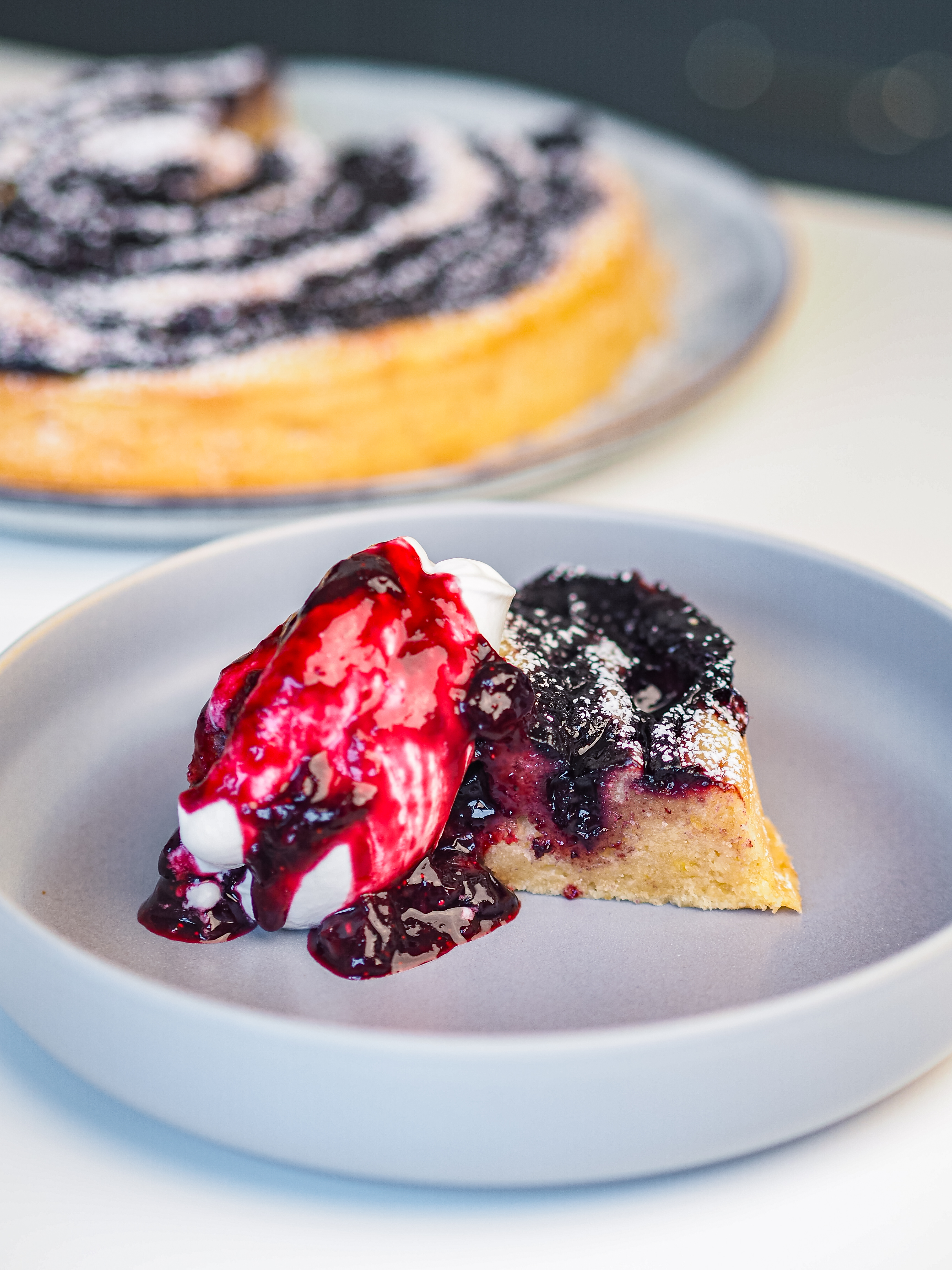 Blueberry and Tofu Cake