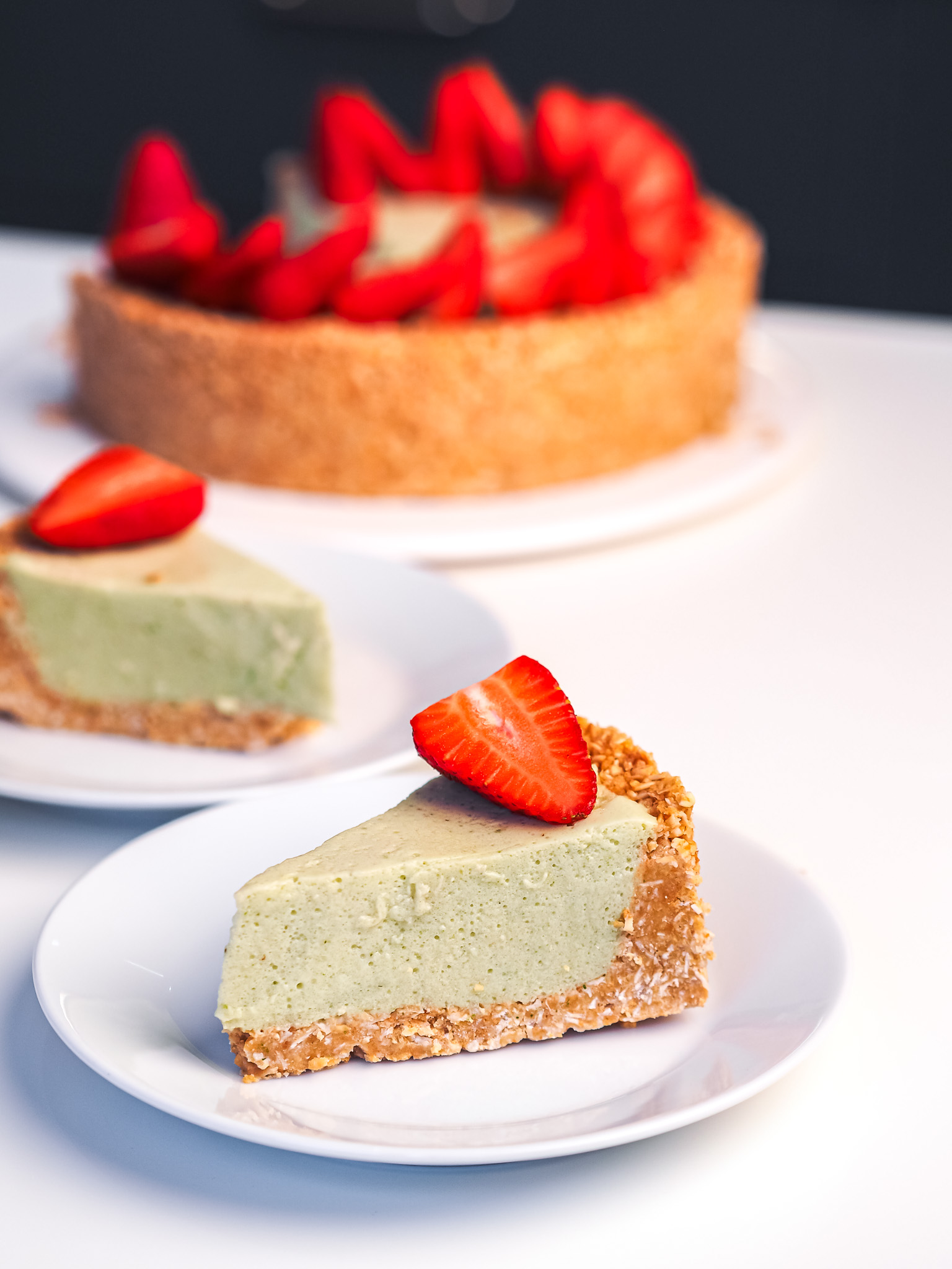 No-Bake Strawberry and Basil Tart