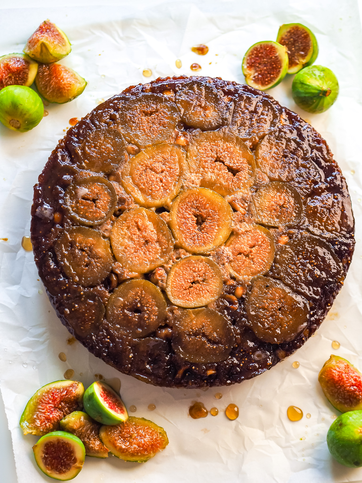 Fig and Hazelnut Upside-Down Cake