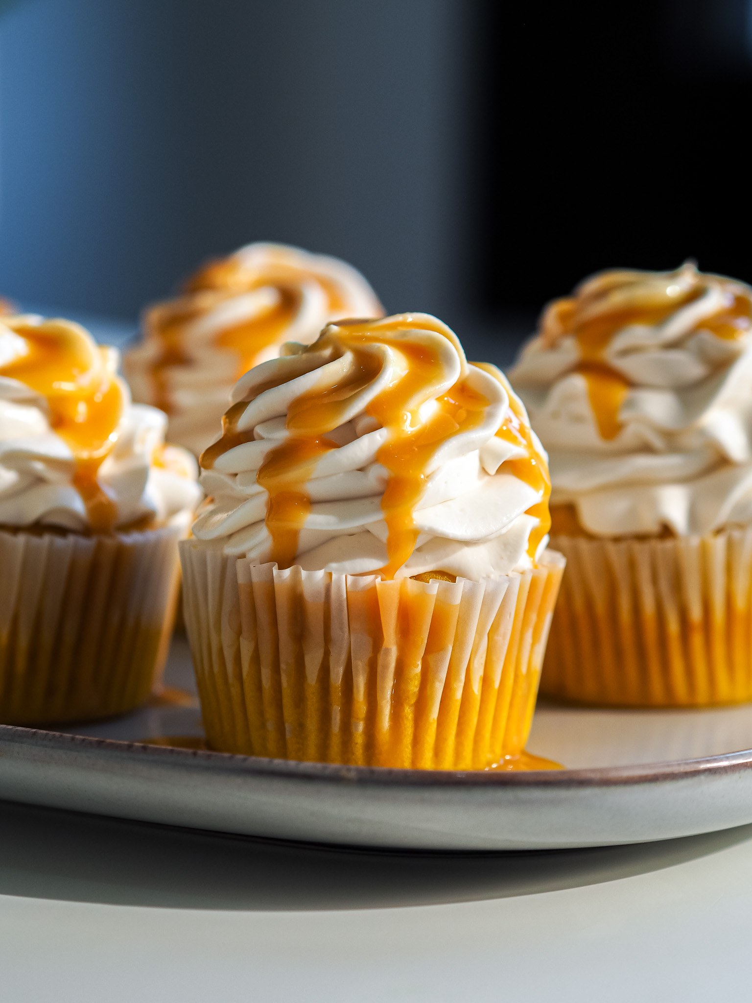 Pumpkin and Caramel Cupcakes