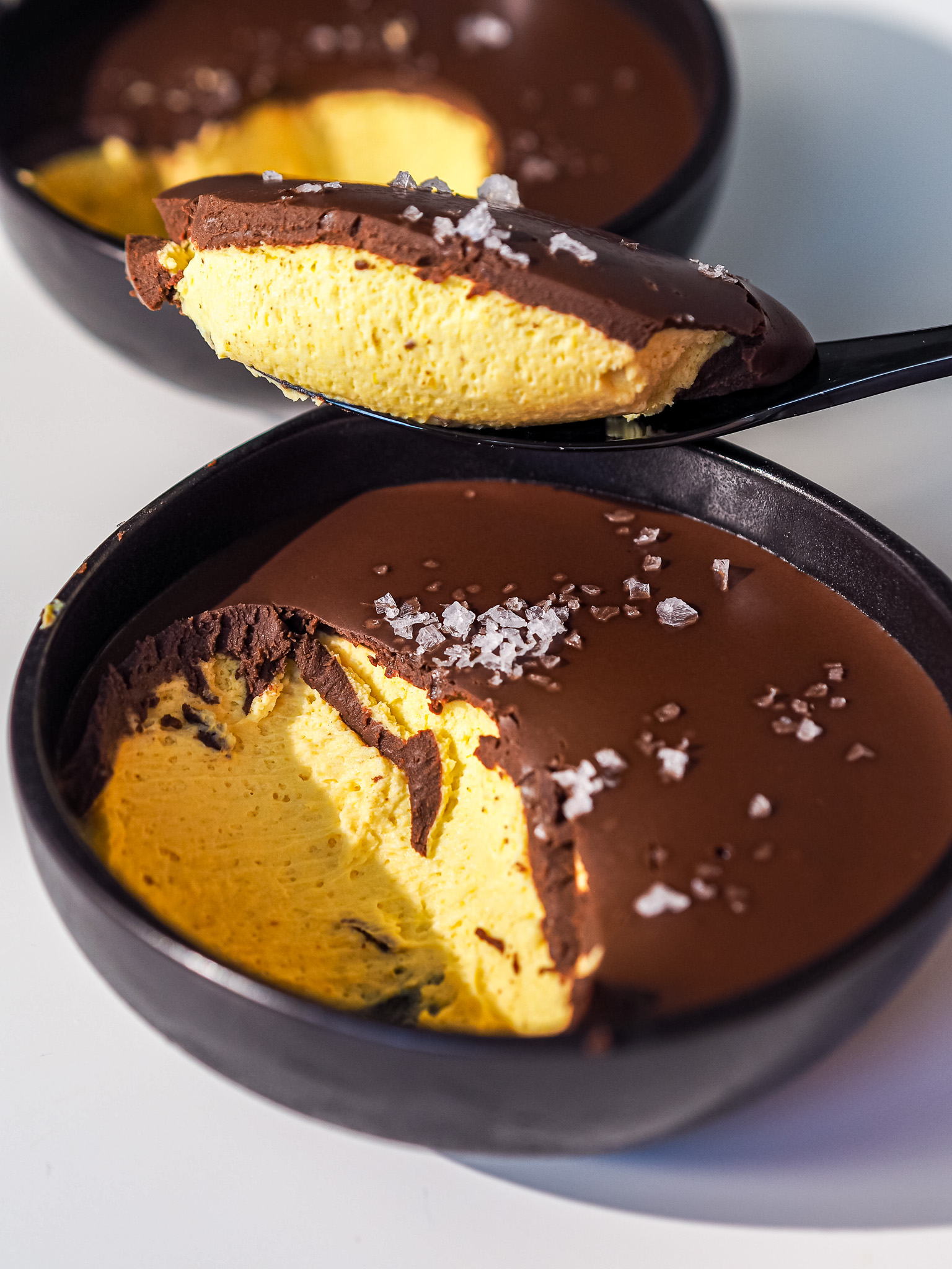 Pumpkin Mousse with Chocolate Ganache
