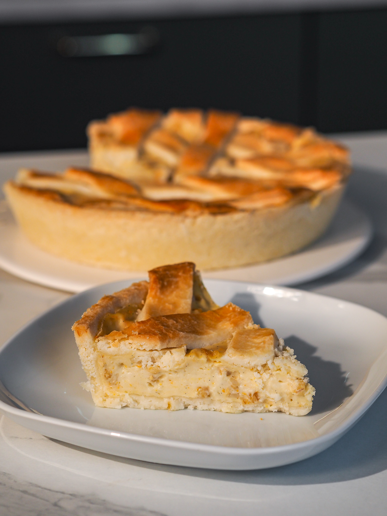 Cream and Cooked Wheat Tart