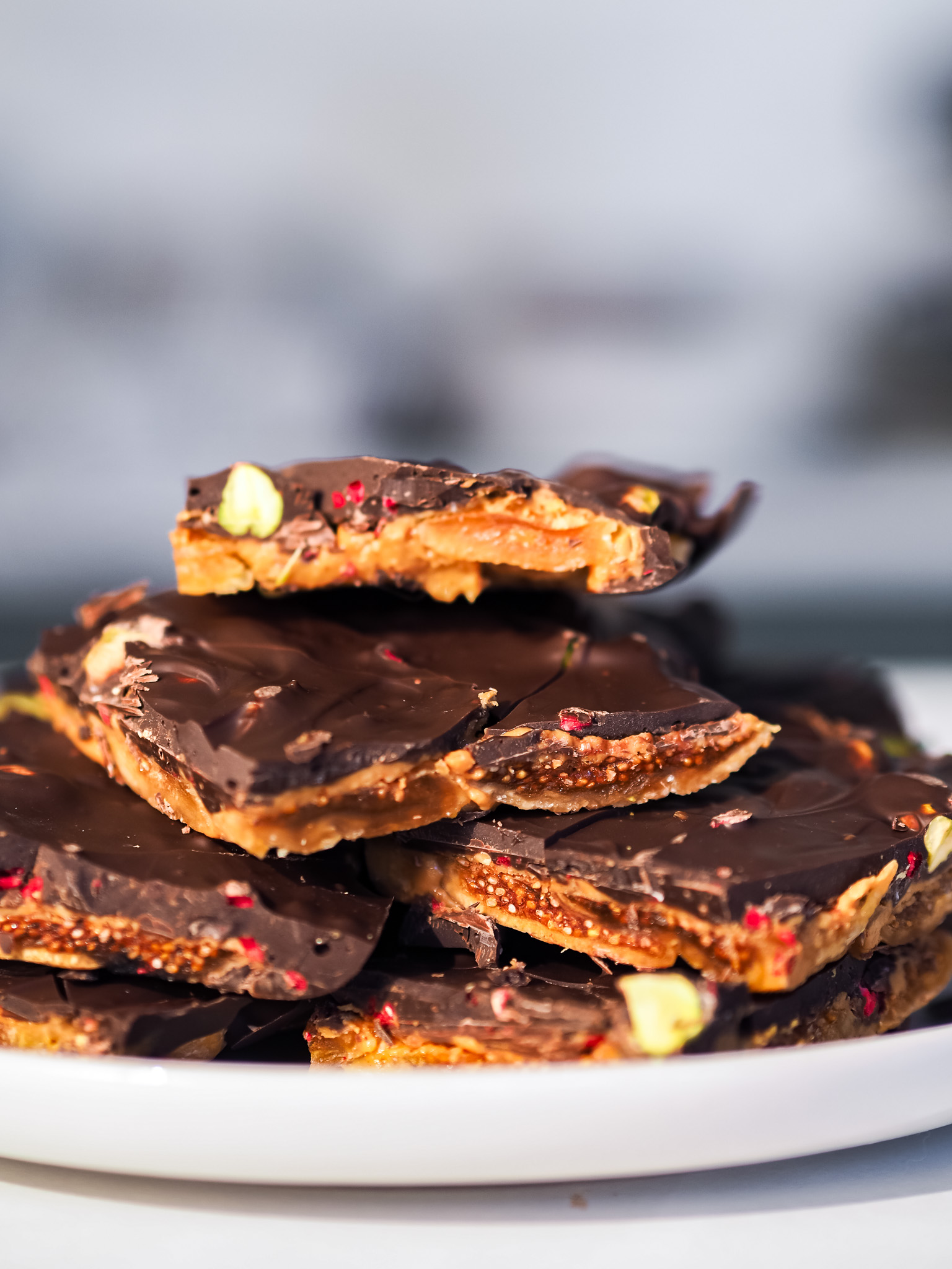 Fig, Peanut and Chocolate Snack